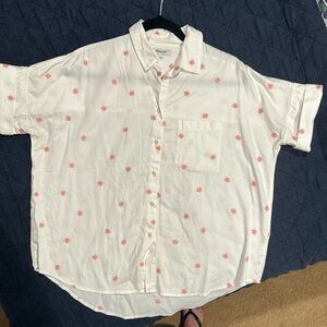 Madewell Embroidered Daisy Shirt